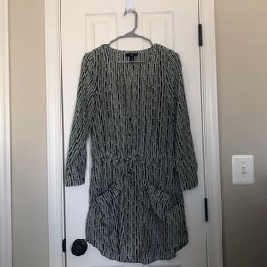 Green and black long sleeve dress from Gap